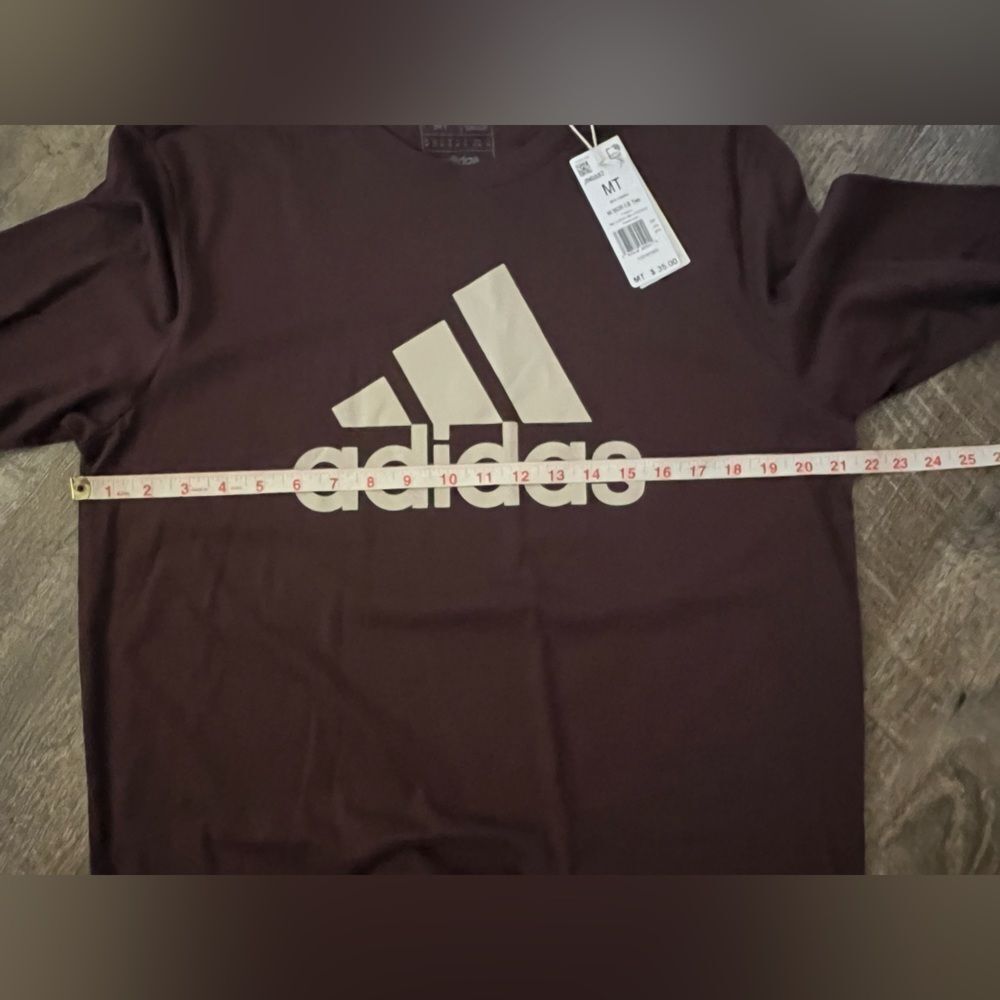 Adidas Multisport Badge of Sport Long Sleeve T-Shirt- Size Medium Tall - Picture 6 of 7